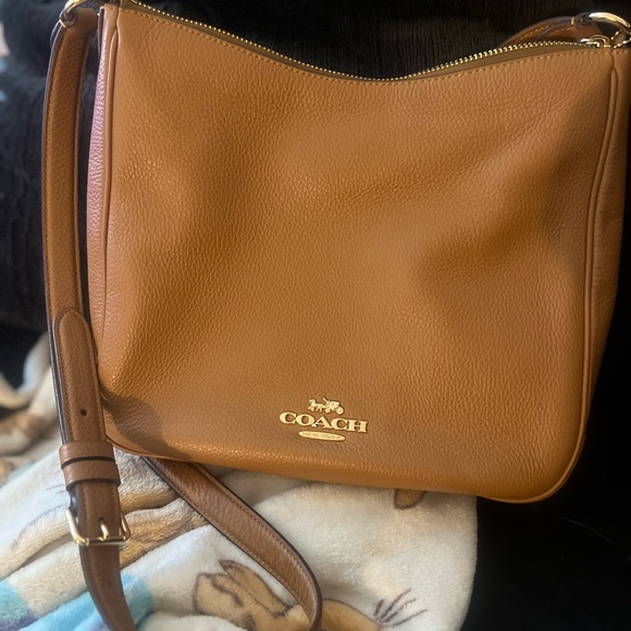Coach Caramel Leather Shoulder Bag - Picture 2 of 5